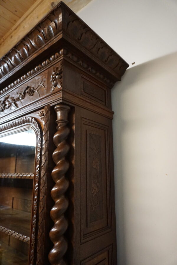 WIELKI STARY KREDENS BIBLIOTECZKA FRANCJA MASZKARONY szer.-172cm