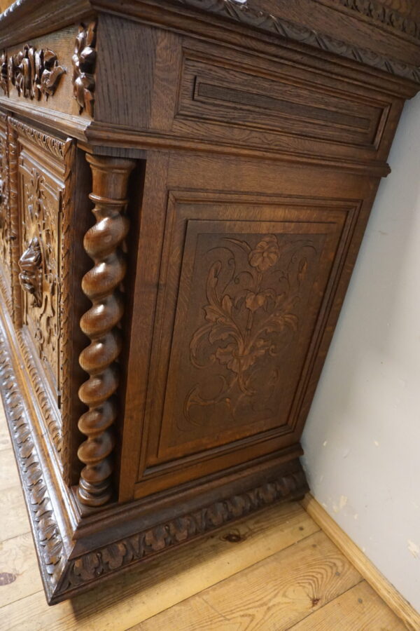 WIELKI STARY KREDENS BIBLIOTECZKA FRANCJA MASZKARONY szer.-172cm