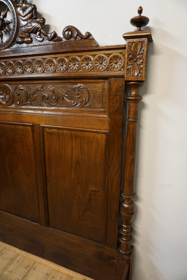 PIĘKNE BRETOŃSKIE ŁOŻE RĘCZNIE RZEŹBIONE ORYGINAŁ !!