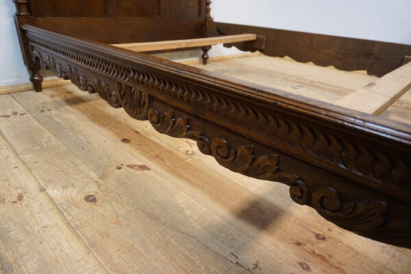 PIĘKNE BRETOŃSKIE ŁOŻE RĘCZNIE RZEŹBIONE ORYGINAŁ !!