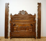 PIĘKNE BRETOŃSKIE ŁOŻE RĘCZNIE RZEŹBIONE ORYGINAŁ !!