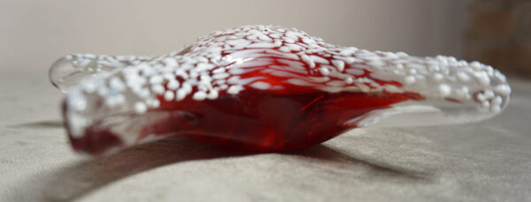 SZKŁO MURANO, FIGURA ROZGWIAZDA CZERWONA