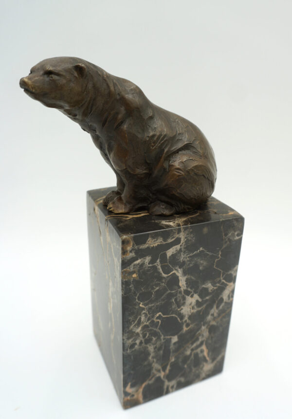 FIGURA Z BRĄZU NIEDŹWIEDŹ MIŚ