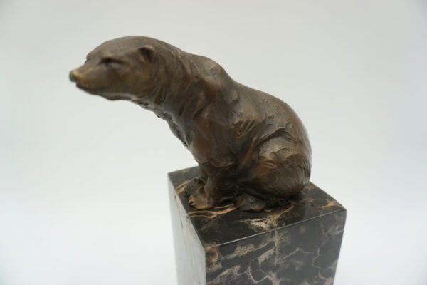 FIGURA Z BRĄZU NIEDŹWIEDŹ MIŚ