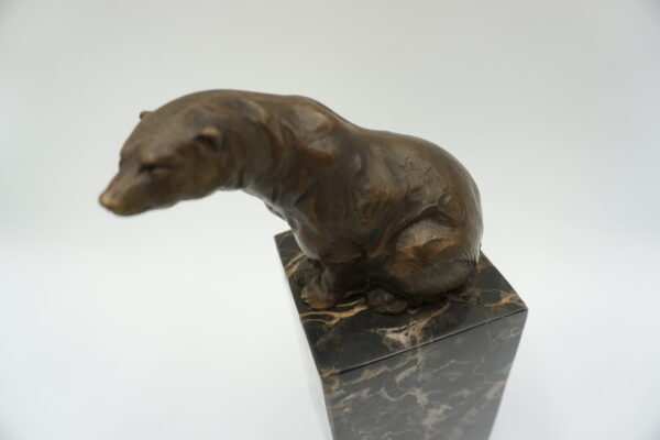 FIGURA Z BRĄZU NIEDŹWIEDŹ MIŚ