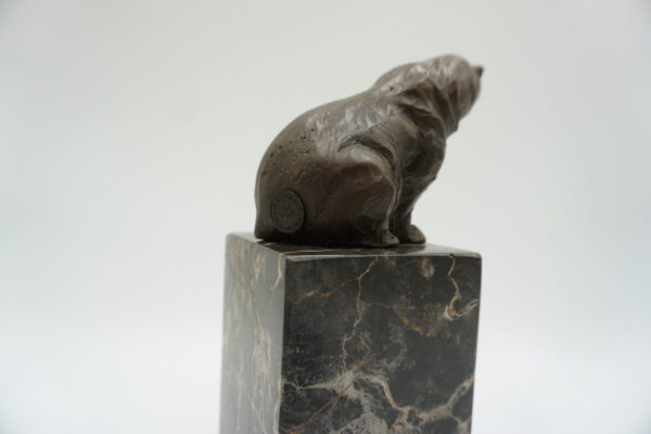 FIGURA Z BRĄZU NIEDŹWIEDŹ MIŚ