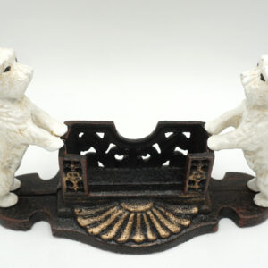 ŻELIWNY STOJAK NA KARTY PSY