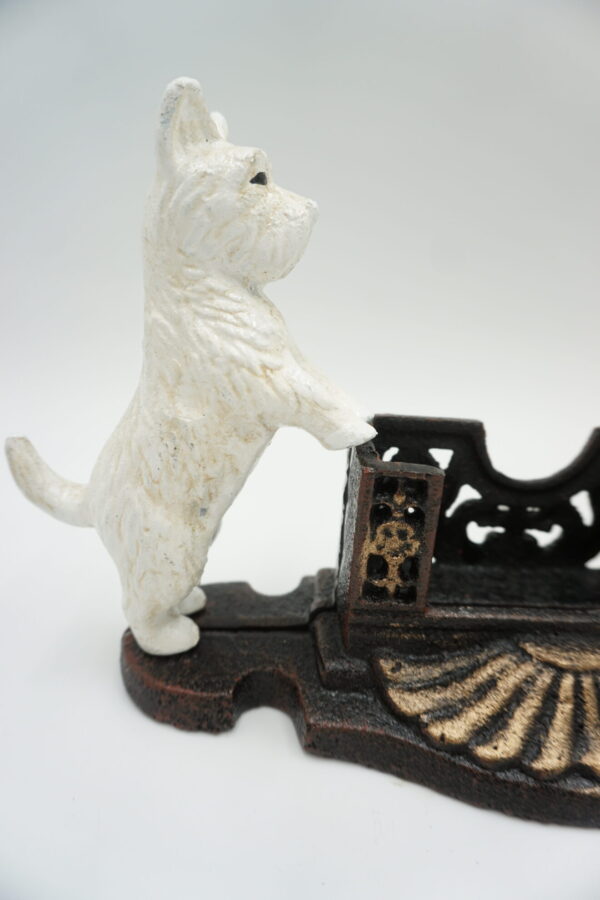 ŻELIWNY STOJAK NA KARTY PSY