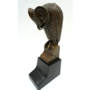 FIGURA Z BRĄZU SOWA - ART DECO