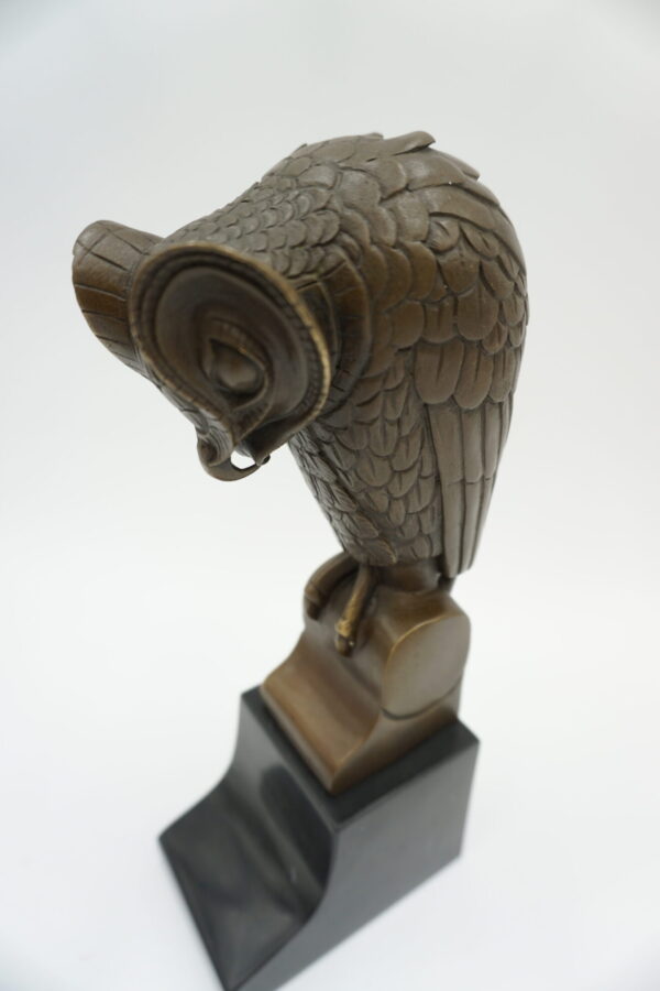 FIGURA Z BRĄZU SOWA - ART DECO