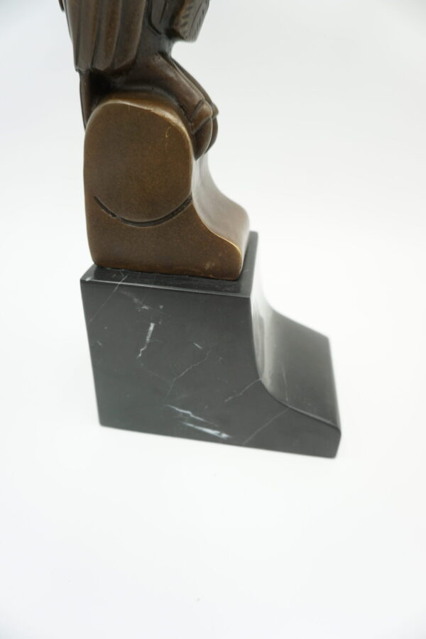 FIGURA Z BRĄZU SOWA - ART DECO