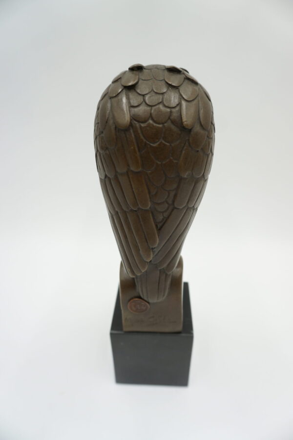FIGURA Z BRĄZU SOWA - ART DECO
