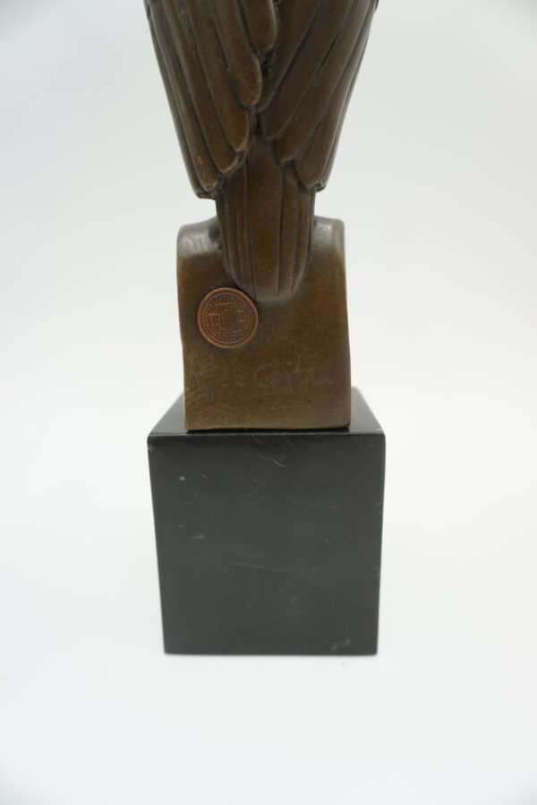 FIGURA Z BRĄZU SOWA - ART DECO