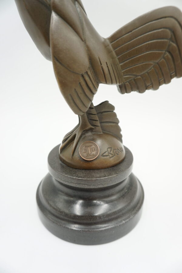 FIGURA Z BRĄZU KOGUT - ART DECO