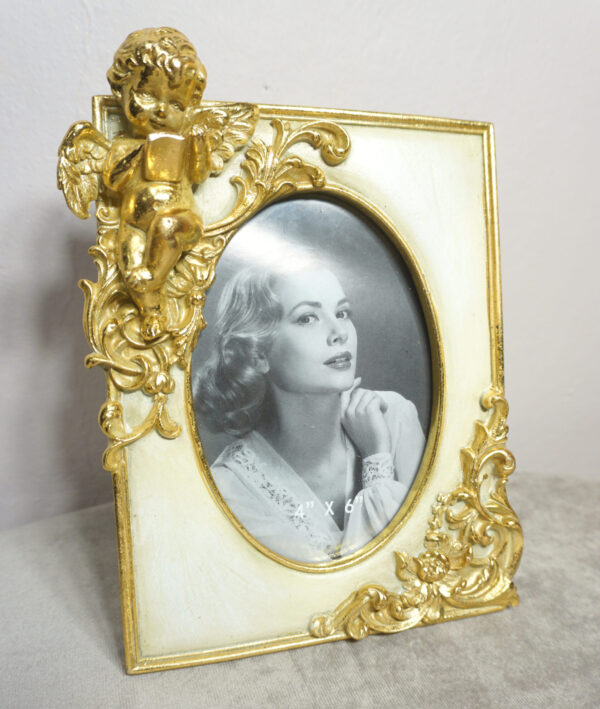 ZŁOTA RAMKA RAMA NA ZDJĘCIA ANIOŁEK