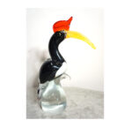 SZKŁO MURANO, FIGURA PTAK TUKAN