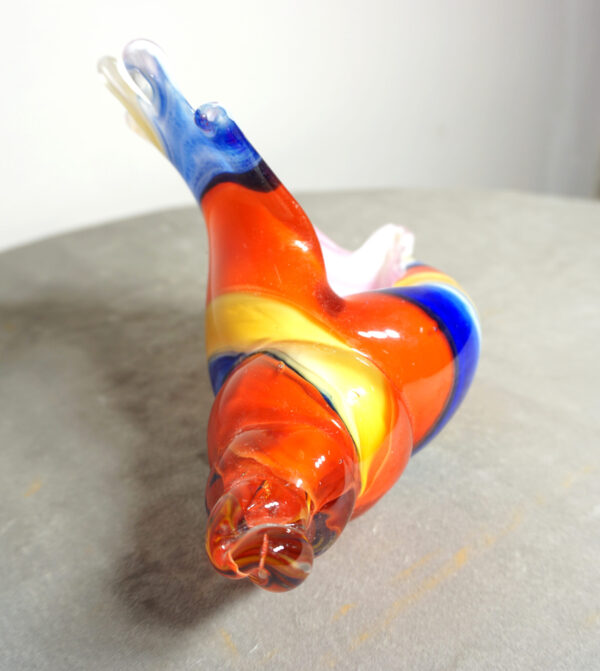 SZKŁO MURANO, DUŻA KOLOROWA MUSZLA