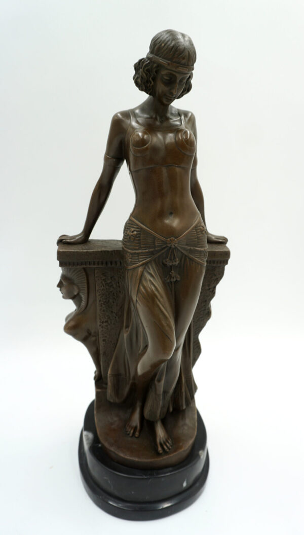 FIGURA Z BRĄZU EGIPSKA TANCERKA