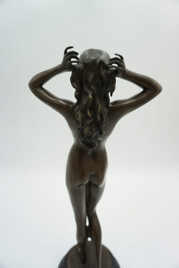FIGURA Z BRĄZU AKT NAGA KOBIETA