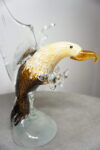 SZKŁO MURANO, FIGURKA ORŁA W LOCIE