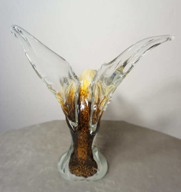 SZKŁO MURANO, FIGURKA ORŁA W LOCIE