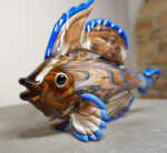 SZKŁO MURANO, FIGURKA DUŻA RYBA MANDARYŃSKA