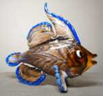 SZKŁO MURANO, FIGURKA DUŻA RYBA MANDARYŃSKA