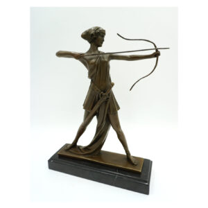 FIGURA Z BRĄZU DIANA ŁOWCZYNI - BOGINI MYŚLIWYCH
