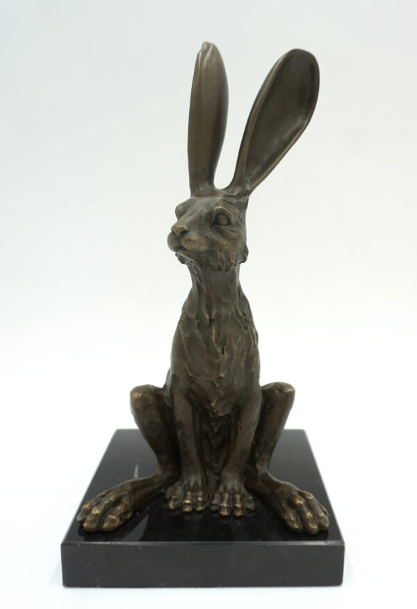 FIGURA Z BRĄZU ZAJĄC ZAJĄCZEK