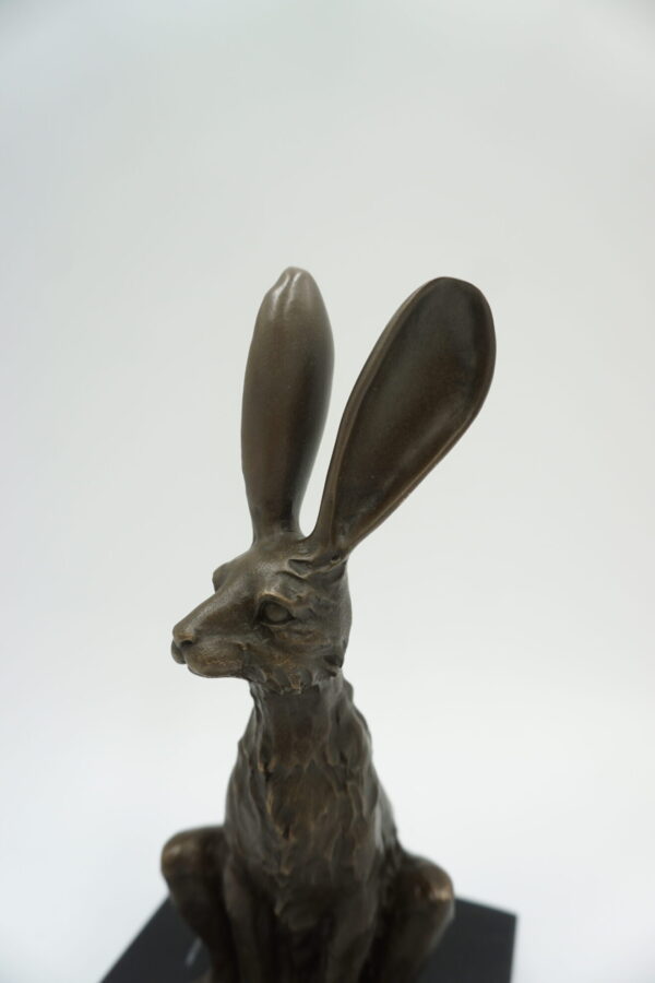 FIGURA Z BRĄZU ZAJĄC ZAJĄCZEK