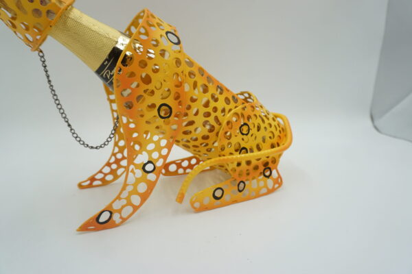 METALOWY STOJAK NA BUTELKĘ TYGRYS