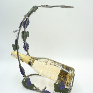 METALOWY STOJAK NA BUTELKĘ WINOGRON