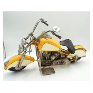 METALOWY MODEL MOTOCYKL MOTOR ŻÓŁTY KOLEKCJONERSKI PREZENT