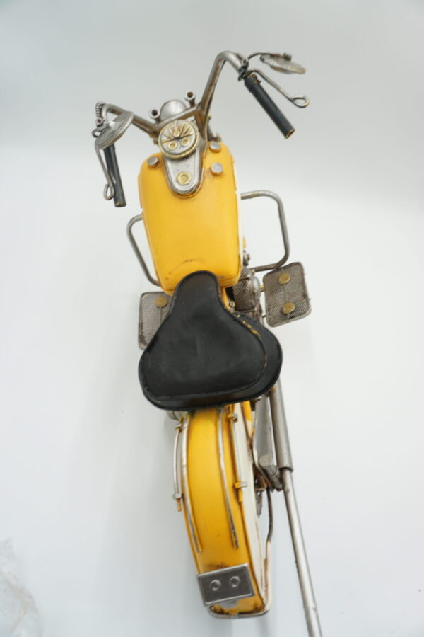 METALOWY MODEL MOTOCYKL MOTOR ŻÓŁTY KOLEKCJONERSKI PREZENT