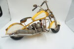 METALOWY MODEL MOTOCYKL MOTOR ŻÓŁTY KOLEKCJONERSKI PREZENT