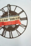 METALOWY ZEGAR TRAMWAJ WAGON