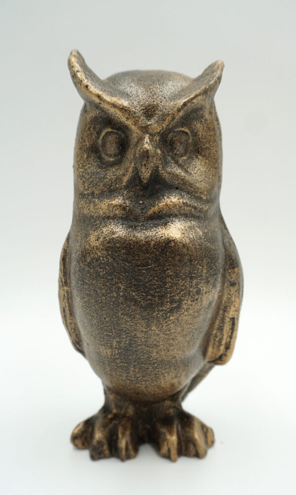 ŻELIWNA FIGURKA SOWA