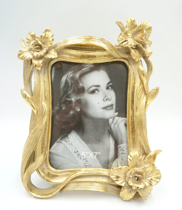 ZŁOTA RAMKA RAMA NA ZDJĘCIA KWIATY