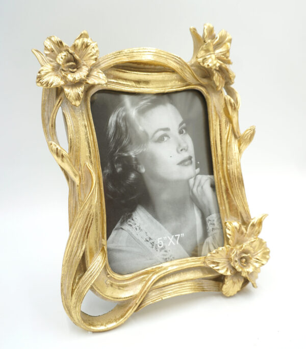 ZŁOTA RAMKA RAMA NA ZDJĘCIA KWIATY