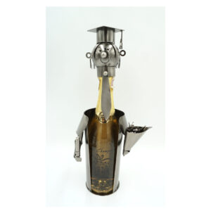 METALOWE ETUI STUDENT W MUNDURZE NA BUTELKĘ WHISKY WÓDKA WINO PREZENT