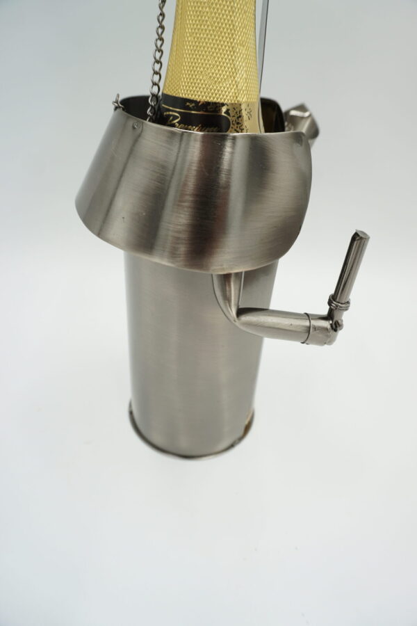 METALOWE ETUI STUDENT W MUNDURZE NA BUTELKĘ WHISKY WÓDKA WINO PREZENT