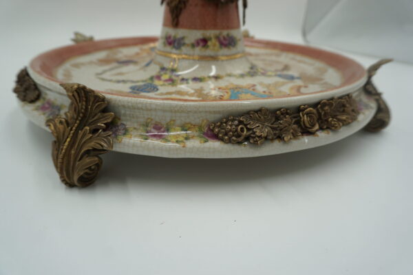 PORCELANA+BRĄZ PATERA ANIOŁEK DUŻA