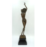 FIGURA Z BRĄZU AKT NAGA KOBIETA