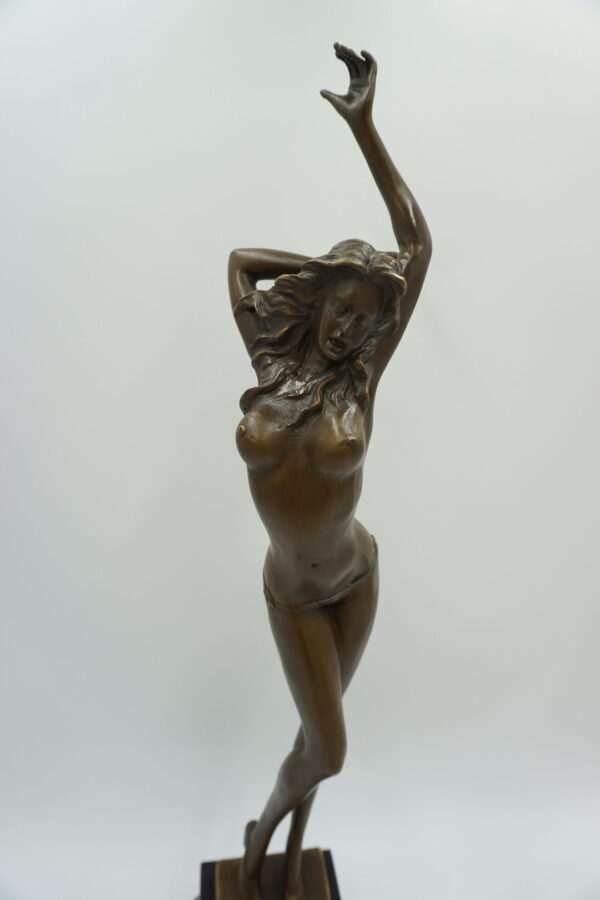 FIGURA Z BRĄZU AKT NAGA KOBIETA