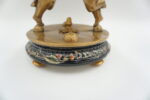 PIĘKNA PATERA PORCELANA+BRĄZ ANIOŁKI DUŻA