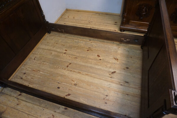 STARE BRETOŃSKIE ŁOŻE RĘCZNIE RZEŹBIONE ORYGINAŁ