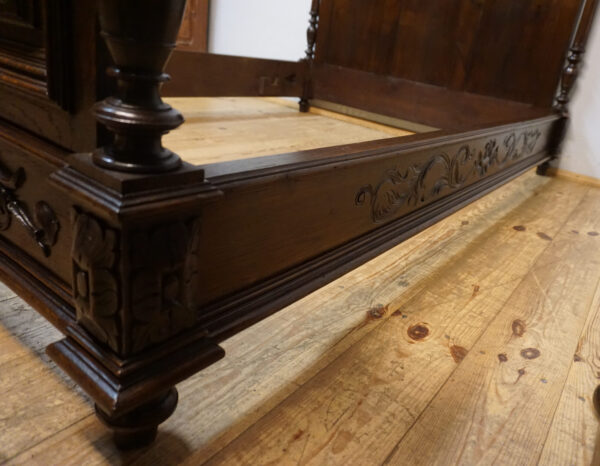 STARE BRETOŃSKIE ŁOŻE RĘCZNIE RZEŹBIONE ORYGINAŁ