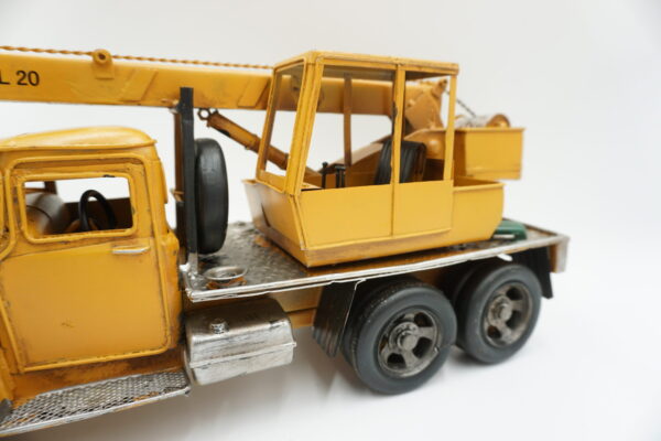 METALOWY MODEL ŻÓŁTY DŹWIG KOLEKCJONERSKI PREZENT