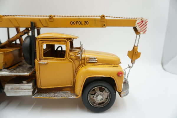 METALOWY MODEL ŻÓŁTY DŹWIG KOLEKCJONERSKI PREZENT