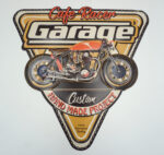 BLASZANY SZYLD CAFE RACER GARAGE - TABLICZKA 40X40 cm